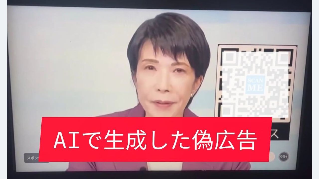 高市首相の「AI偽広告」拡散 注意 - Yahoo!ニュース