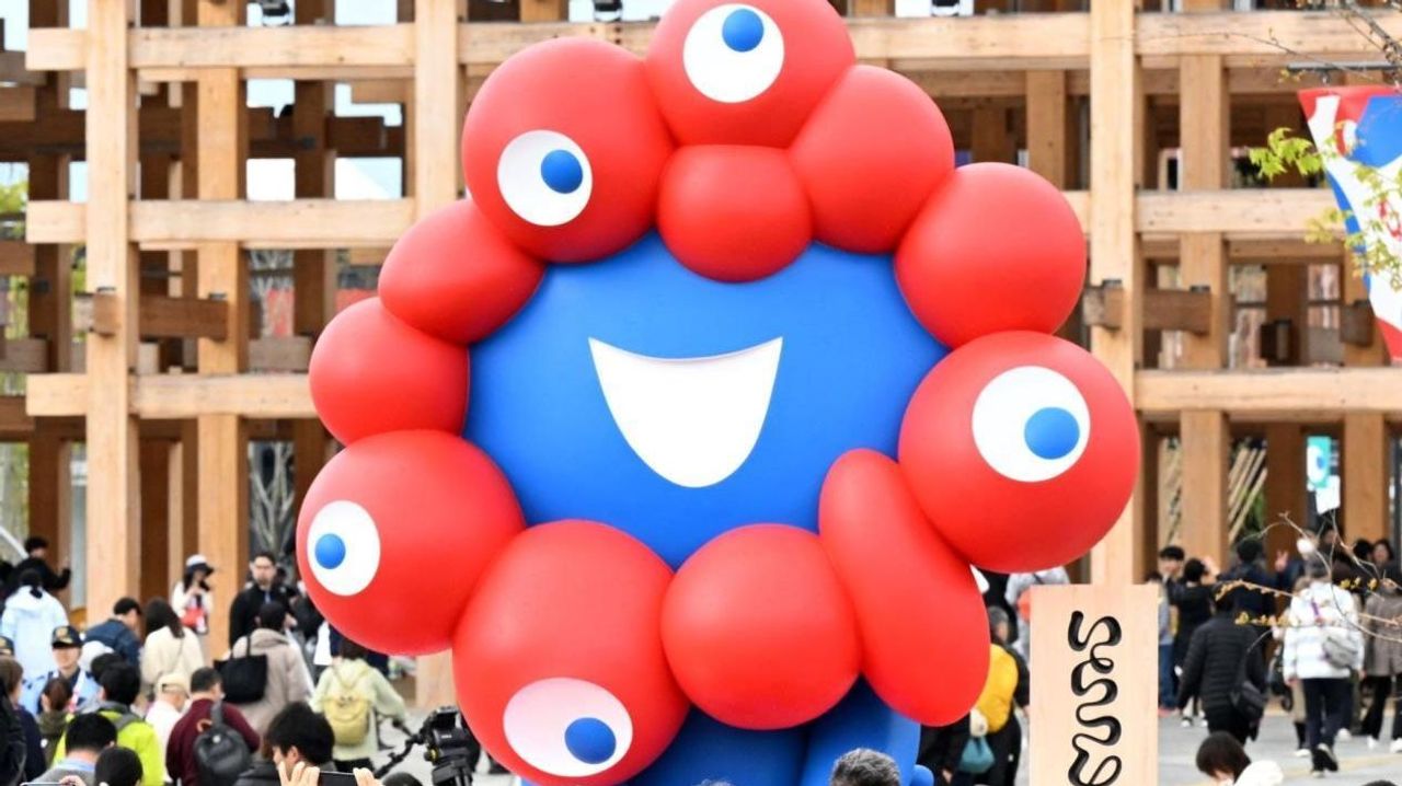 会場にミャクミャク 生みの親思い - Yahoo!ニュース