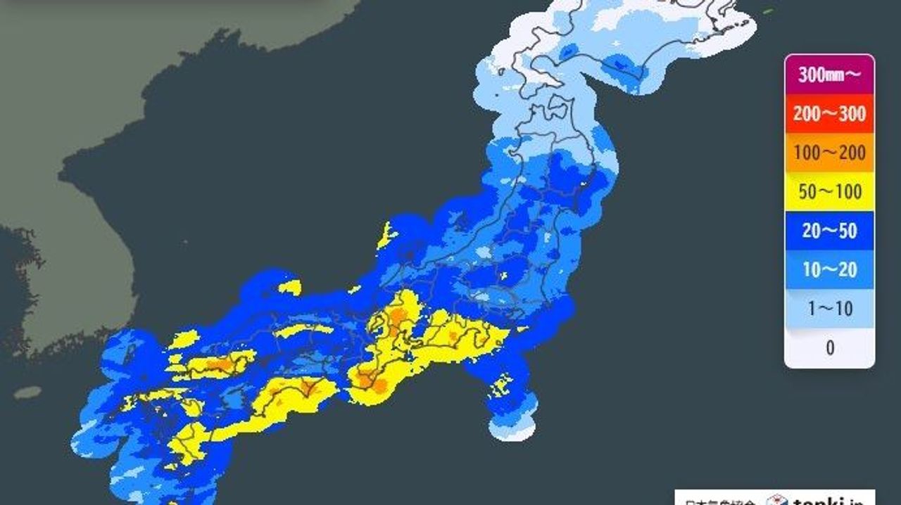 九州～関東 あすにかけ大雨の恐れ