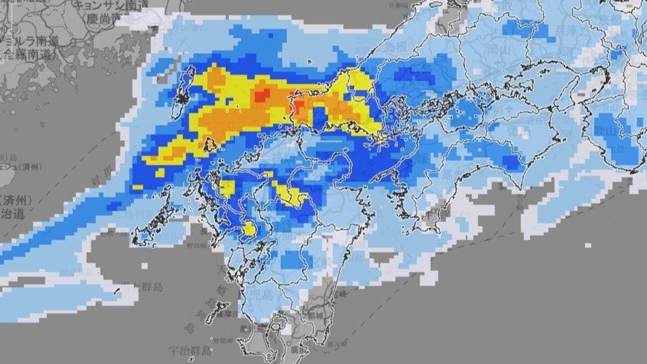 熊本・大分 線状降水帯発生の恐れ