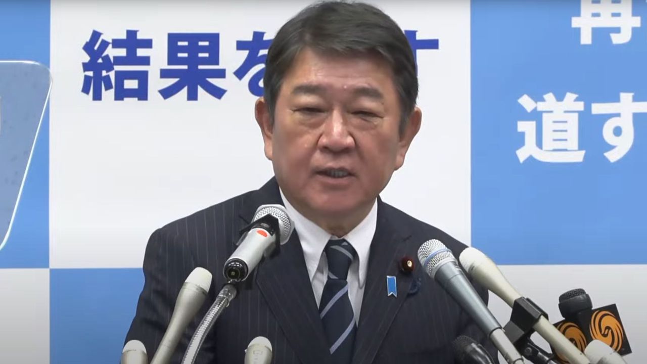 中継 茂木氏が総裁選の出馬会見