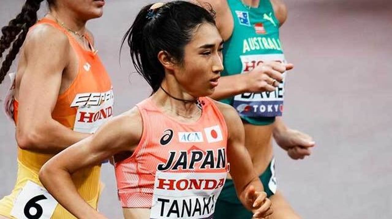 田中希実12位 レース後は大の字