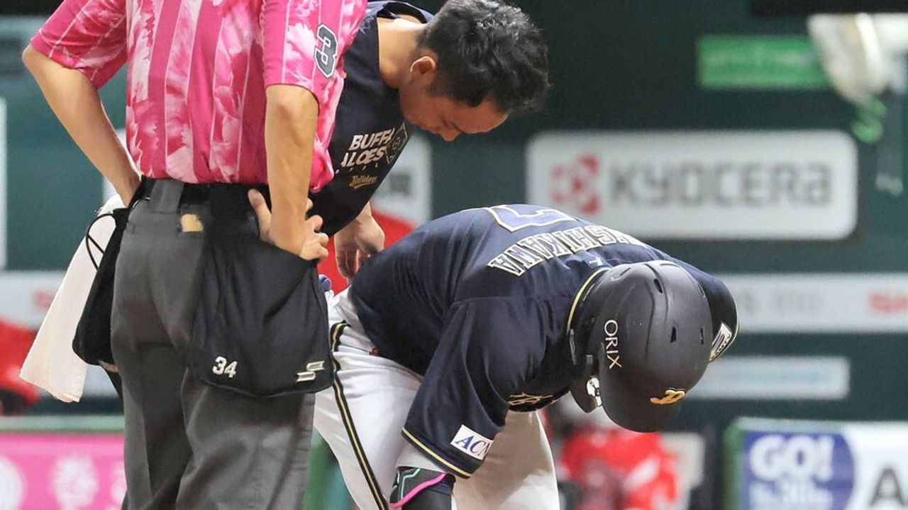 オリ西川龍馬骨折 主軸が登録抹消
