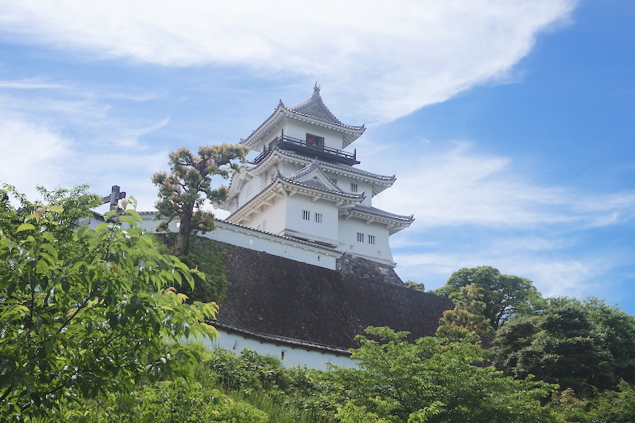掛川のシンボル、掛川城。20年以上前に全国で初めて天守閣が本格木造復元された