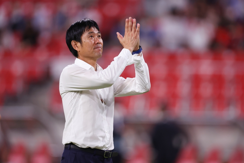 森保監督が明かしたカタールW杯準備プランとは？（写真：森田直樹/アフロスポーツ）