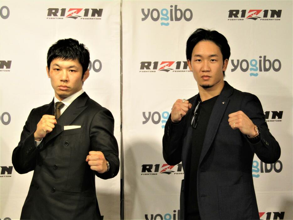 朝倉未来(右）と斎藤裕がRIZIN大晦日大会で約1年越しの再戦