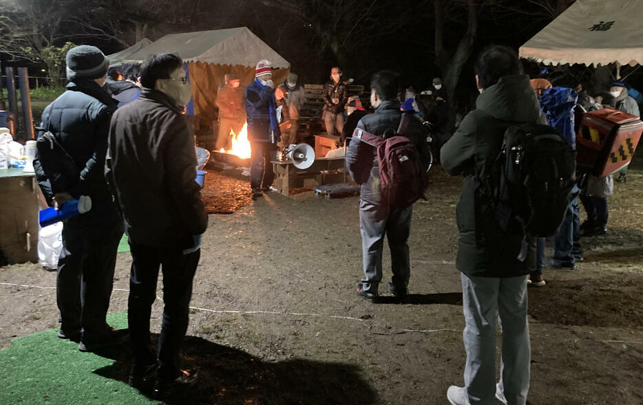普段から生活困窮者を支援している団体が行う「名古屋越冬活動」