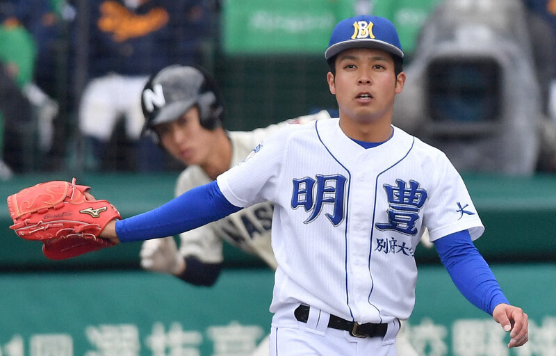 明豊高校野球　ベーズボールティーシャツ