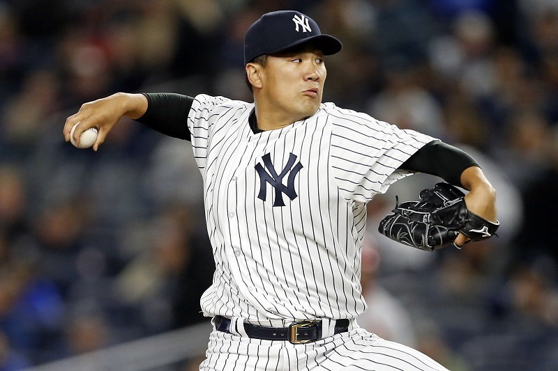 中4日の登板も7回1失点でまとめてみせた田中将大（写真：USA TODAY Sports/アフロ）