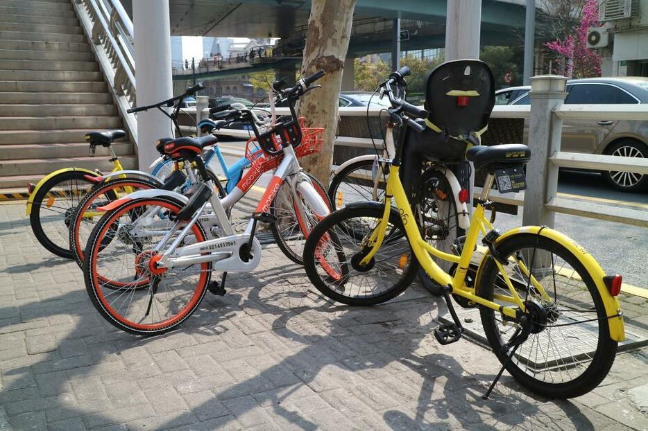 上海で大きなシェアを占める2社の自転車