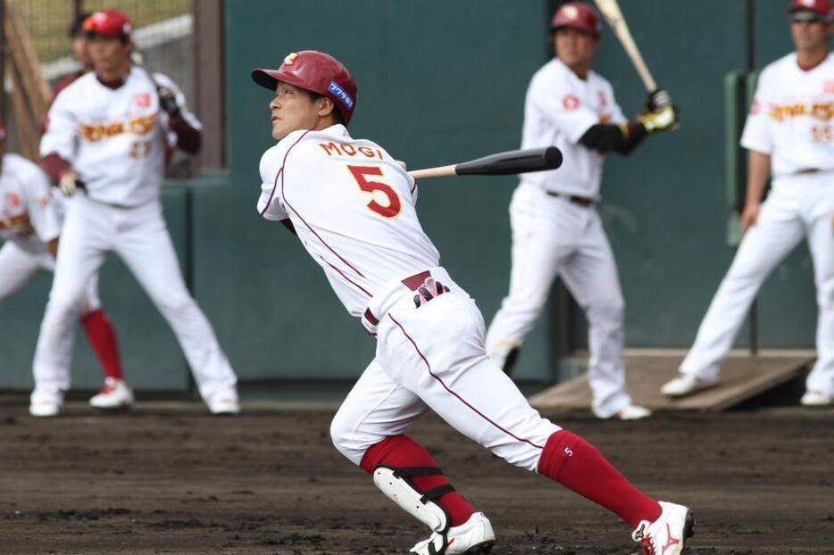 恐怖の1番、茂木の活躍も楽天快進撃を支えている（写真・黒田史夫）