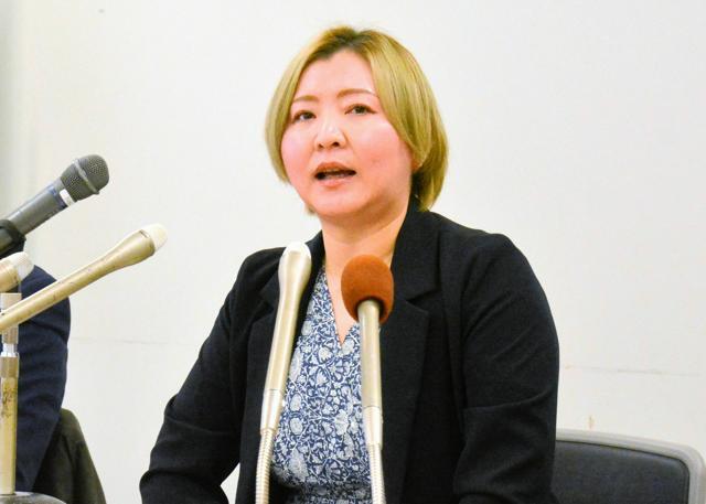 参院選鳥取・島根選挙区の共産党公認候補として出馬予定の亀谷優子氏=2025年1月6日午前10時50分、松江市殿町、堀田浩一撮影