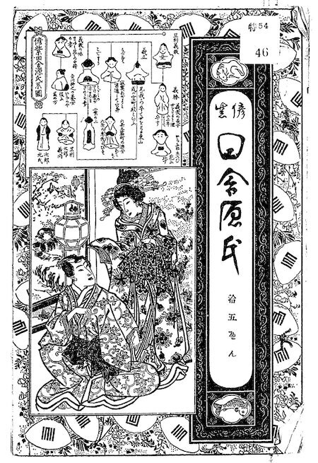 柳亭種彦 著『偐紫田舎源氏』１５編,守屋喜代吉,明15-16. 国立国会図書館デジタルコレクション