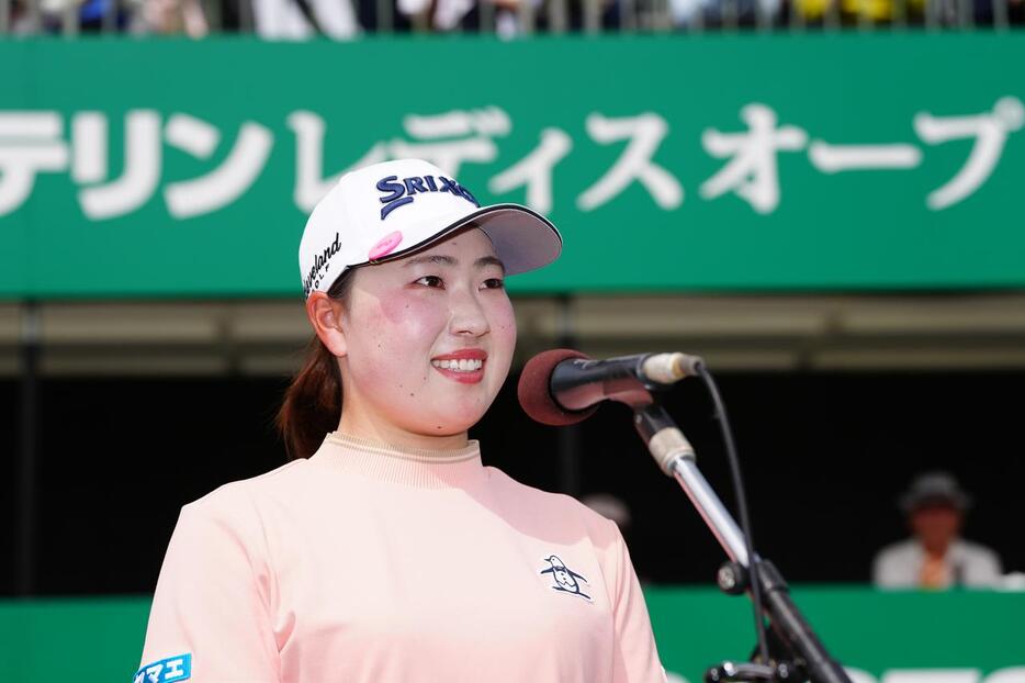 地元熊本の「KKT杯バンテリンレディス」で初優勝から2週連続優勝を挙げた竹田麗央（写真/姉崎正）