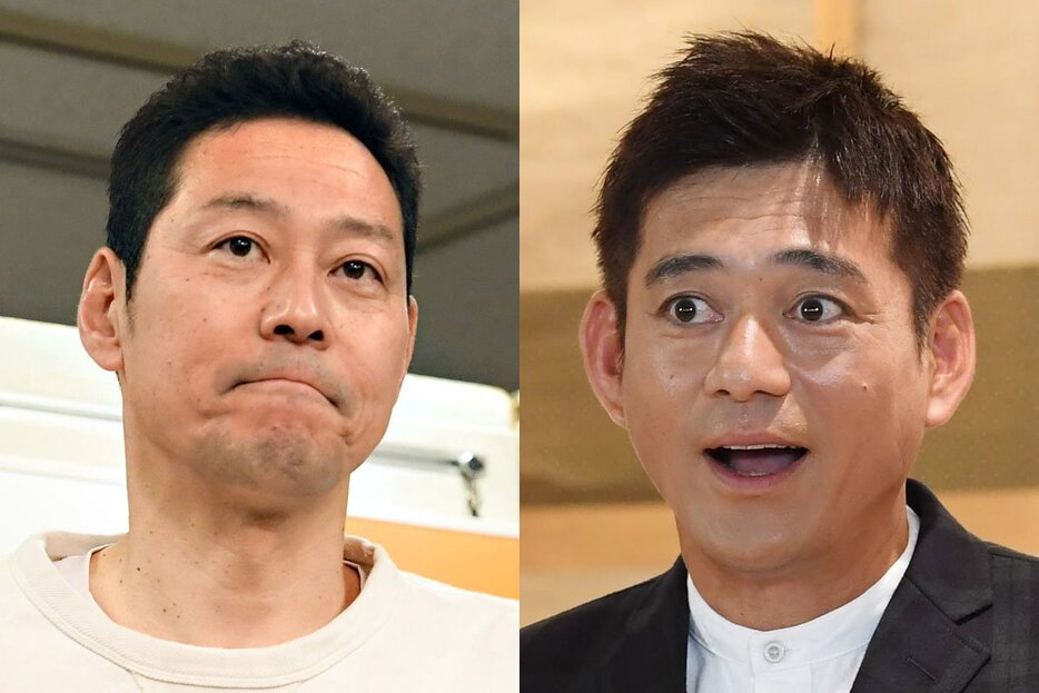 東野幸治(左)と博多華丸