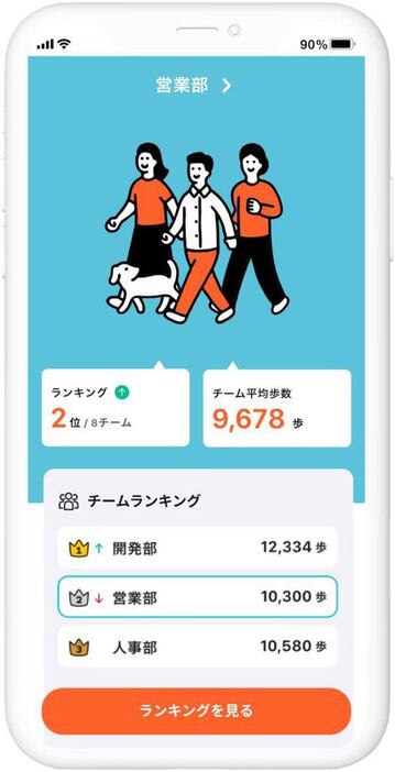 楽しみながら健康増進できる「歩こうフェスランキング」