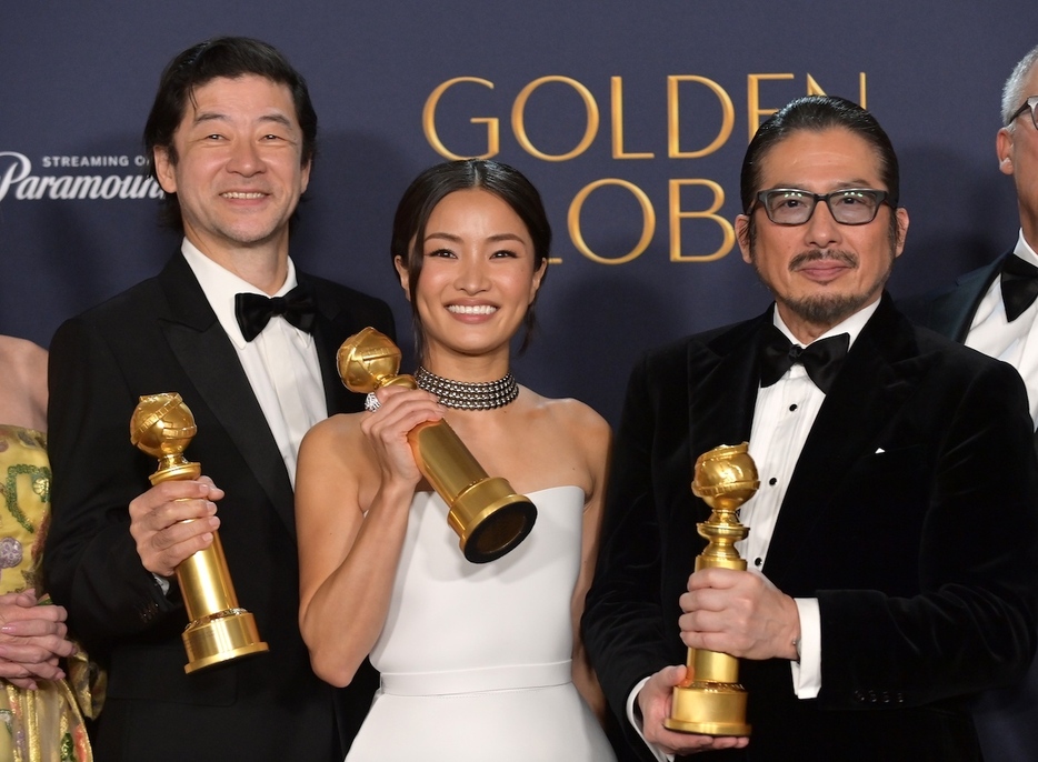 （左から）浅野忠信、アンナ・サワイ、真田広之（REX/アフロ）