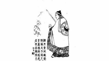 清代の書物に描かれた張角。太平道の教祖として、三国時代のきっかけとなった「黄巾の乱」を率いた