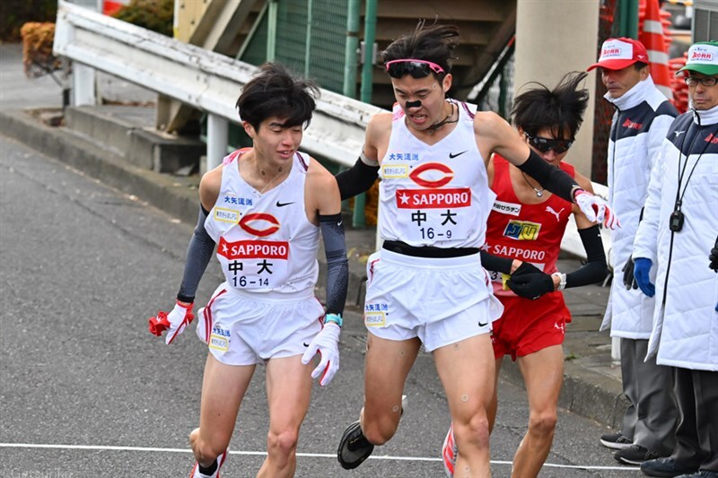 箱根駅伝総合5位だった中大（9区吉中祐太から10区藤田大智へのタスキリレー】