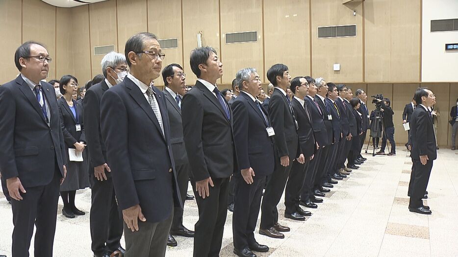 大分県庁で仕事始め式