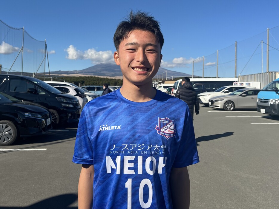 明桜高MF遠藤拓斗(1年=ブラウブリッツ秋田U-15出身)(ROOKIE LEAGUE JAPAN)