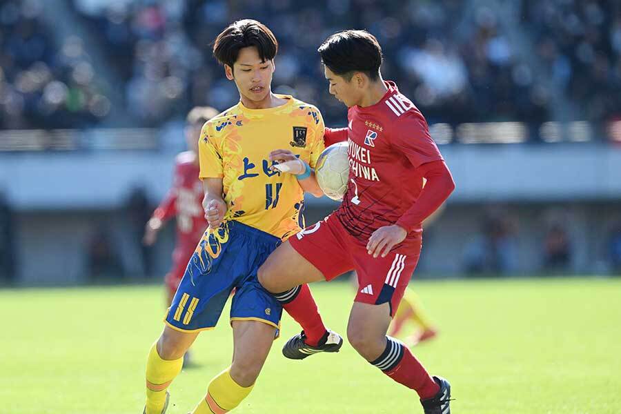 流通経済大柏対上田西の白熱攻防シーンに反響【写真：徳原隆元】