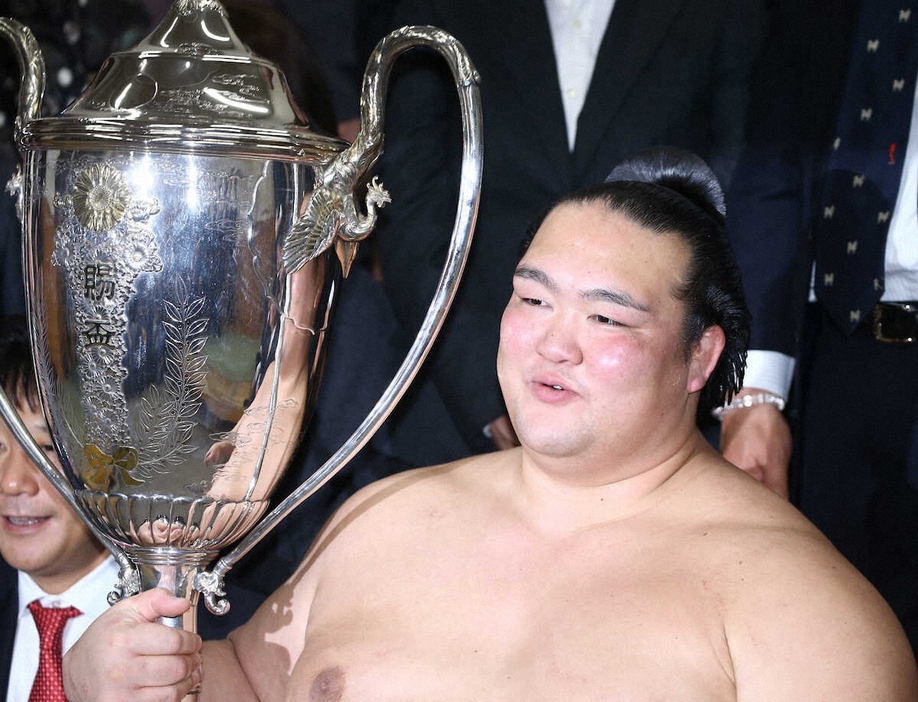 2017年1月、大相撲初場所で初優勝した稀勢の里