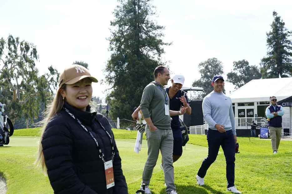 松山英樹が大逆転で勝利した「ジェネシス招待」の練習日にパチリ（写真/中村修）