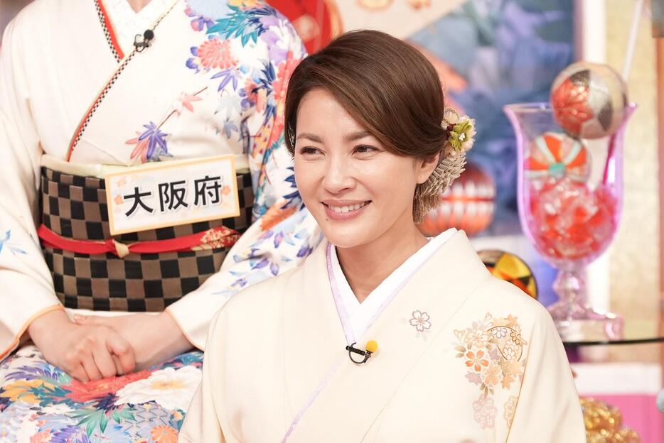 バラエティー番組「上田と女が吠える夜 笑う女には福来る！今年もやります！新春3時間SP」に出演する瀬戸朝香さん＝日本テレビ提供