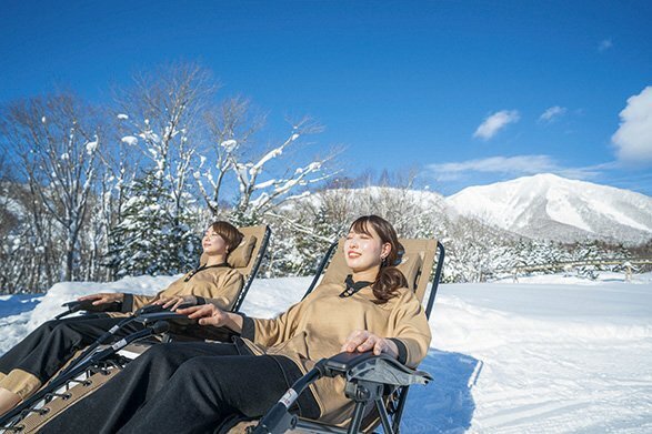 サウナの後は冷たい外気でクールダウンも気持ちいい