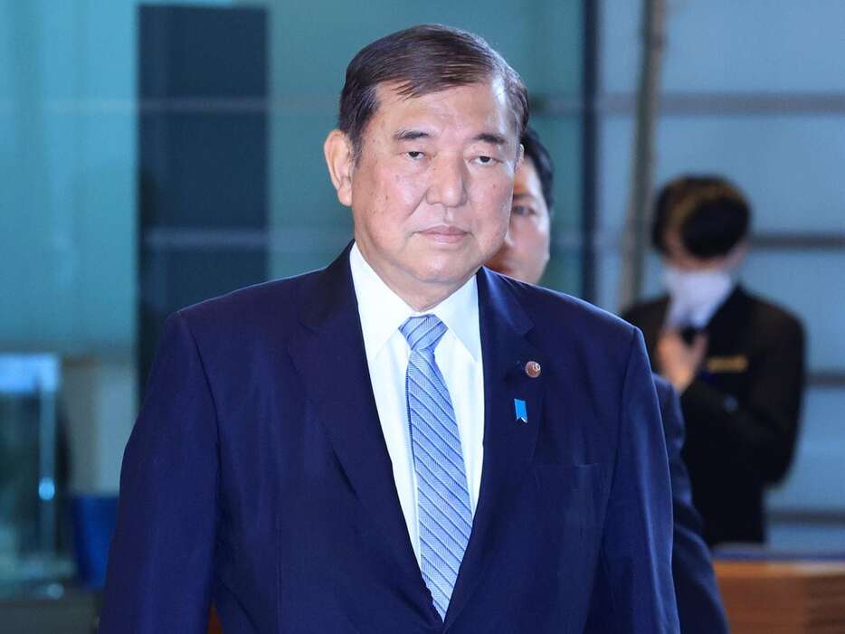 石破茂首相＝首相官邸（春名中撮影）