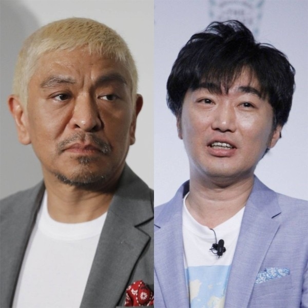 松本人志と小沢一敬（Ｃ）日刊ゲンダイ