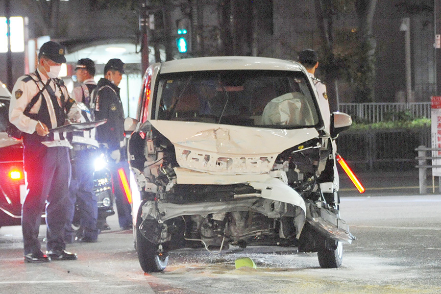 都内の死亡事故が増加。特に四輪車乗車中事故が急増している（中島みなみ撮影）。