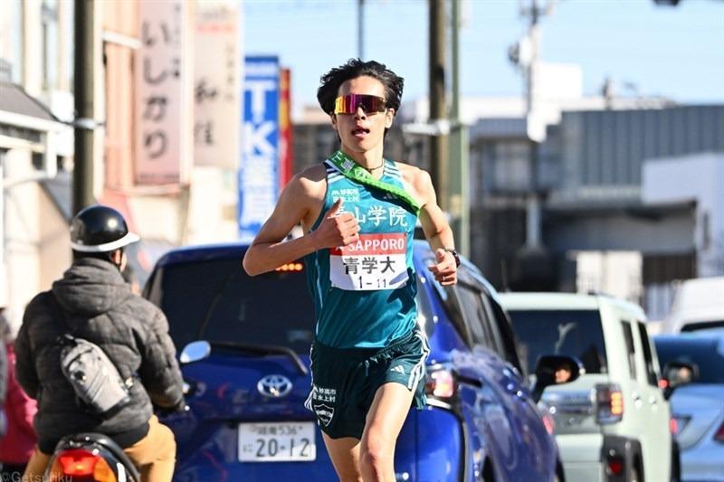 25年箱根駅伝4区区間賞の太田蒼生（青学大）