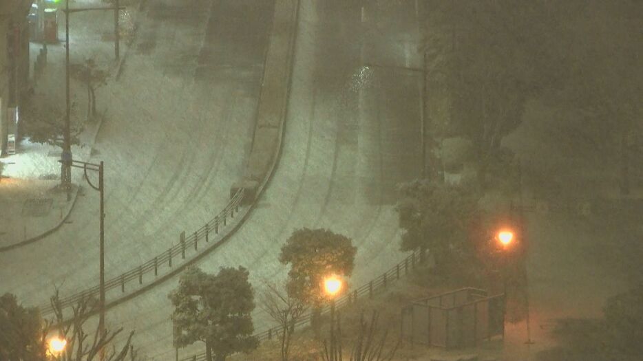 午前5時過ぎの岐阜市