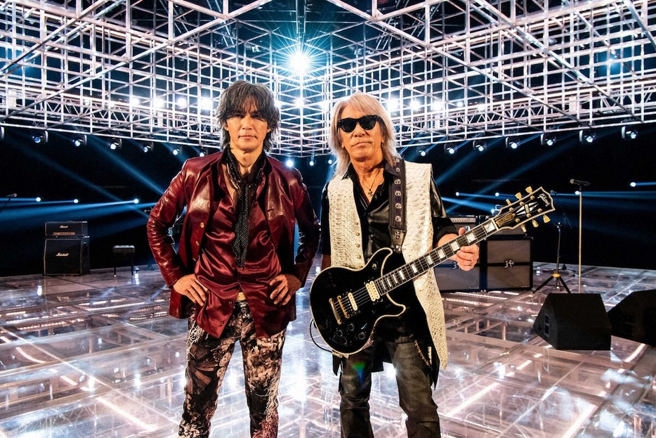 紅白歌合戦に出演したB’z（NHK提供）