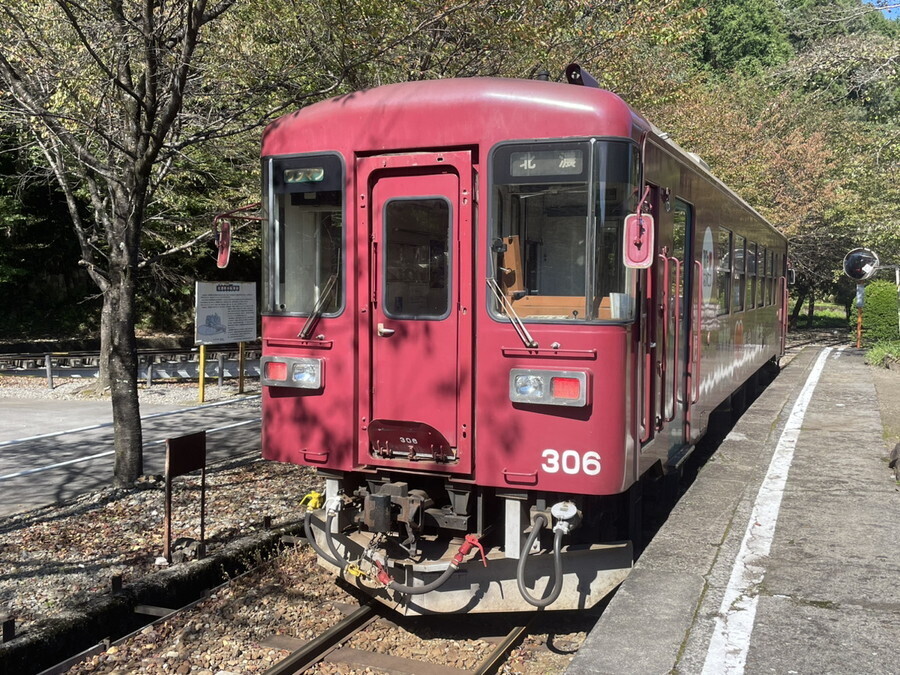 長良川鉄道の車両（乗りものニュース編集部撮影）。