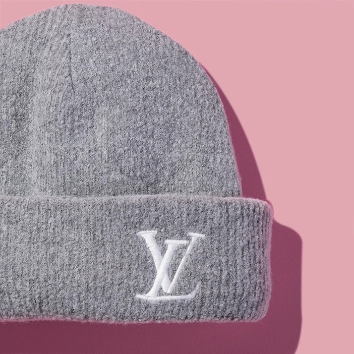 Louis Vuitton｜BEANIE LV CRUSH DAMOFLAGE PEARLS