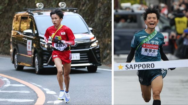 5区の記録を持つ山本唯翔選手（左）、歴代2位の若林宏樹選手（右）【写真:アフロ、日刊スポーツ/アフロ】