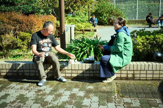 妻の晃子さんとの仲睦まじいショット