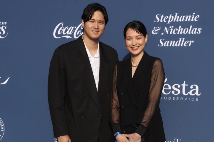 第一子妊娠を発表した、大谷翔平と妻の真美子さん（2024年5月2日、写真／GettyImages）