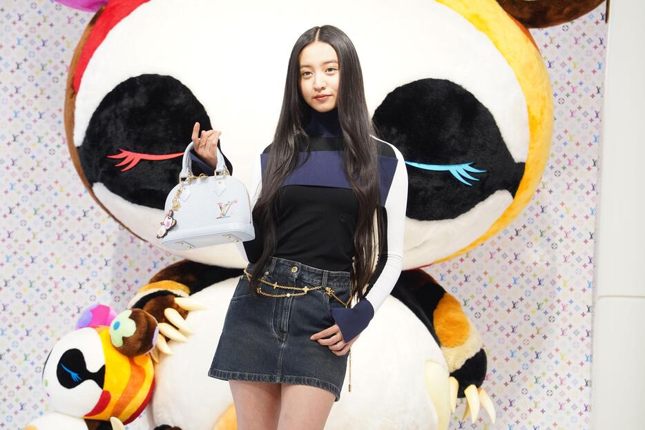 「LOUIS VUITTON × MURAKAMI」リエディション・コレクションのポップアップストアのレセプションに登場したKoki，さん