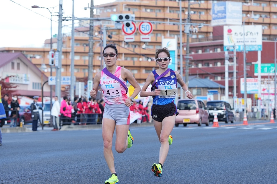 3区でトップから9秒差の3位でたすきを渡した佐藤早也伽（写真提供＝ナノ・アソシエーション）