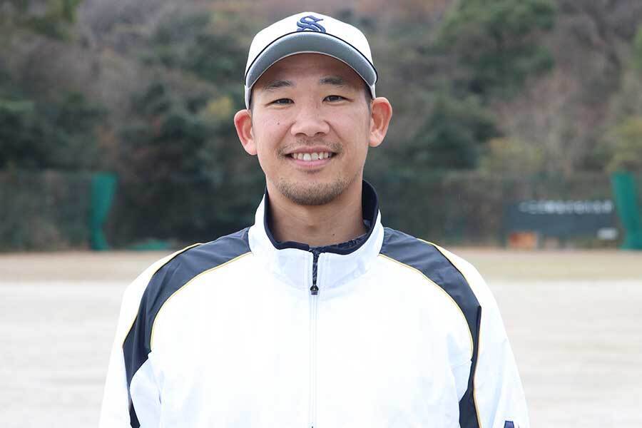 元阪神・甲斐雄平さん【写真：飯田航平】