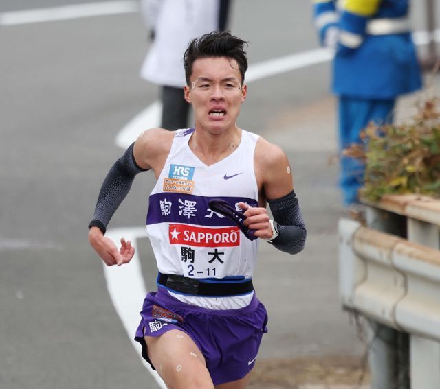 7区で区間新記録を出した駒澤大学の佐藤圭汰選手（写真：日刊スポーツ/アフロ）