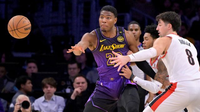 NBAレイカーズの八村塁選手(写真：USA TODAY Sports/ロイター/アフロ)