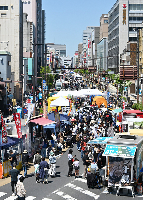 中心市街地で開く「水戸まちなかフェスティバル」