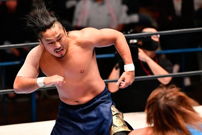 新日本プロレスの後藤がパリ五輪金メダリストとの意外なつながりを明かした。写真：THE DIGEST写真部