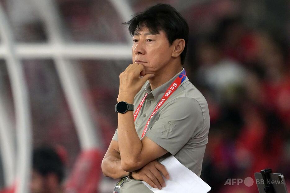 サッカーインドネシア代表の指揮官を解任された申台龍（シン・テヨン）監督（2024年9月10日撮影）。【翻訳編集】 AFPBB News