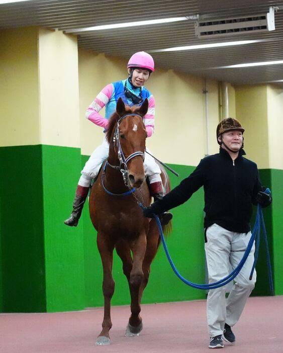 2着に終わったウォーターリヒト＝中京競馬場（撮影・岩川晋也）